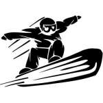 Snowboarder Sticker 8