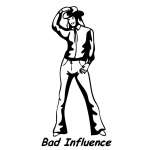Bad Influence Cowgirl Sticker