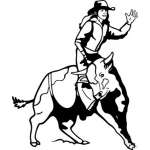 Bull Riding 8 Sticker