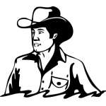 Cowboy 10 Sticker