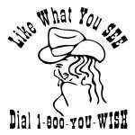 Like What you See Dial 800 you wish Sticker