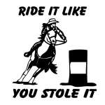 Ride it Like you Stole it Sticker