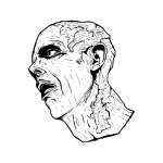 Zombie Head Sticker 3