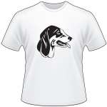 Cjoem Francais Blance et Noir Dog T-Shirt