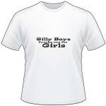 Silly Boys Trucks are for Girls 3 T-Shirt