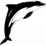 Dolphin Sticker 204