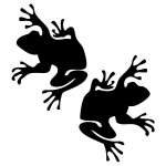 2 Frog Sticker