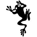 Climbing Frog Sticker