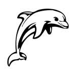 Jumping Dolphine Sticker