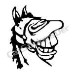 Laughing Horse Sticker