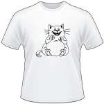 Cartoon Cat T-Shirt 14