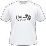 I Fish Therefore I'm Hooked Salmon Fishing T-Shirt
