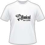Hooked for Life Striper Fishing T-Shirt 2