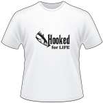 Hooked for Life Tuna Fishing T-Shirt