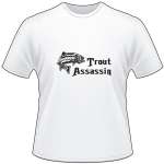 Trout Assassin Salmon Fishing T-Shirt