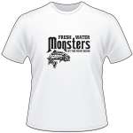 Fresh Water Monsters Let the Fight Begin Salmon Fishing T-Shirt 2