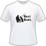 Best Buds Son and Father Fishing T-Shirt