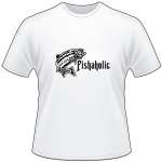 Fishaholic Salmon Fishing T-Shirt 2
