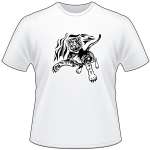 Flaming Big Cat T-Shirt 22
