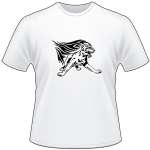 Flaming Big Cat T-Shirt 90