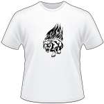 Flaming Big Cat T-Shirt 94