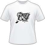 Flaming Big Cat T-Shirt 96