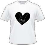Heart and Holding Hands T-Shirt