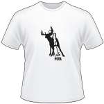 Buck Peeing on PETA T-Shirt