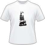 Bear Walking in Trees T-Shirt