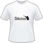 Addiction with Man Shooting T-Shirt