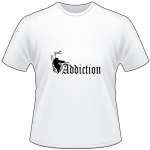Addiction with Man Shooting T-Shirt 2