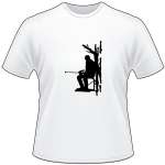 Man in Tree Stand Shooting T-Shirt 2