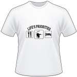 Life's Priorities Eat Hunt Sleep T-Shirt 2