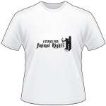 I Stand For Animal Rights Bowhunter T-Shirt 2