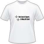 Not Just a Sport Way of Life Duck Prints T-Shirt