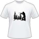Man Shooting with Trees T-Shirt