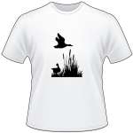 Duck Walking and Duck Flying T-Shirt