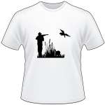 Man Shooting Flying Duck T-Shirt