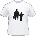 Man and Son caring Duck T-Shirt
