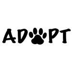 Adopt Dog Sticker
