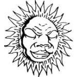 Sun Sticker 136