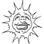 Sun Sticker 148