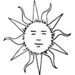 Sun Sticker 161