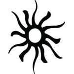 Sun Sticker 167