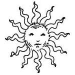 Sun Sticker 174