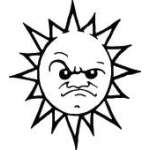 Sun Sticker 191