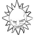 Sun Sticker 205