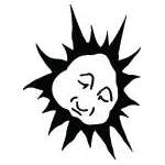 Sun Sticker 85