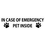 In Case Of Emergency Pet Inside Sticker