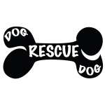 Rescue Dog Bone Sticker
